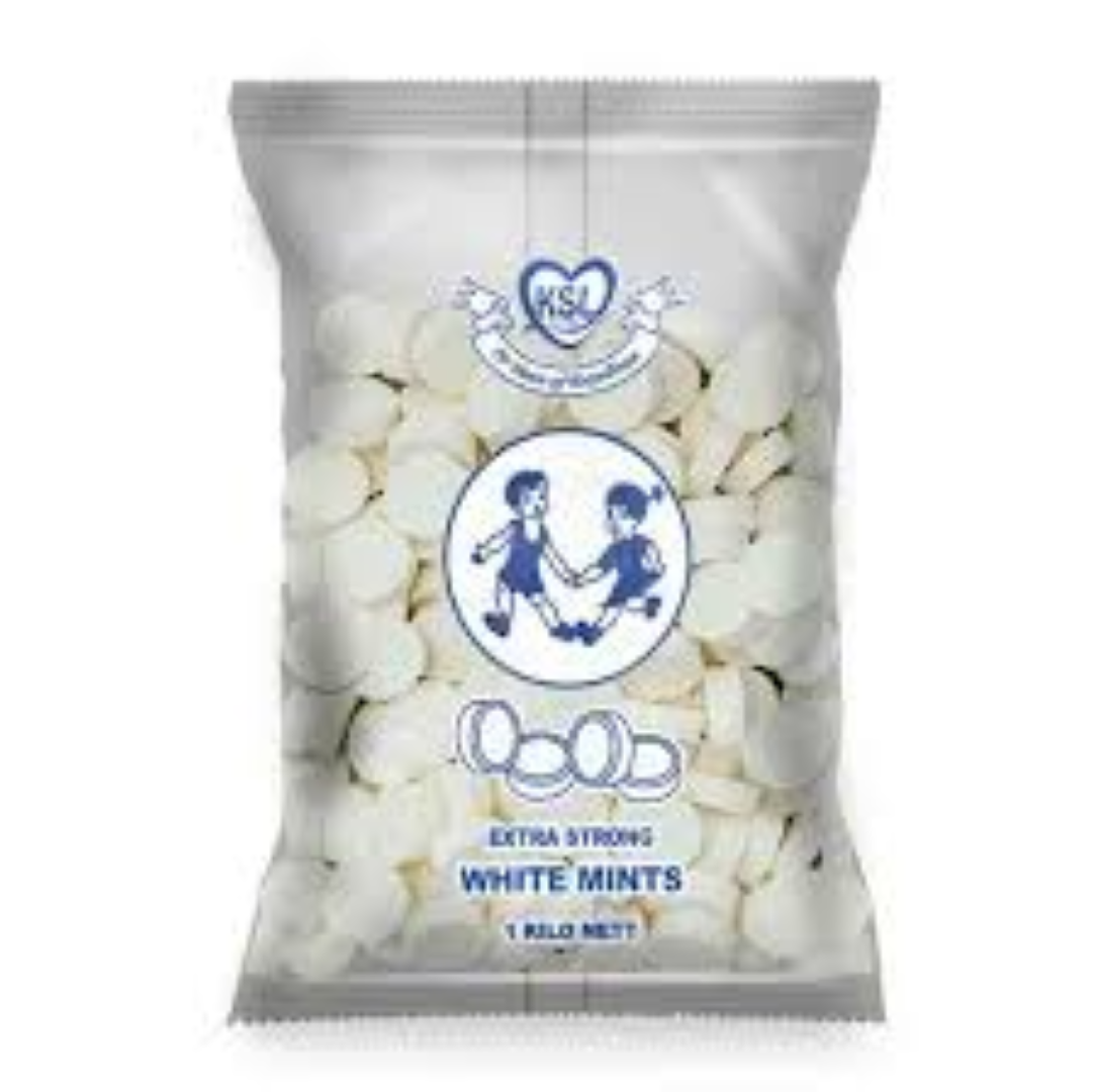 KSL WHITE MINTS 500G